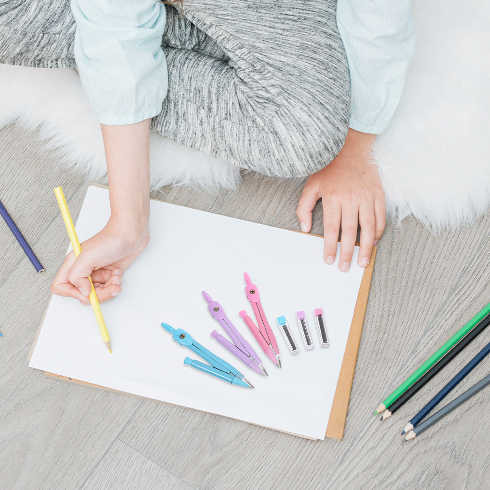 مجموعة أدوات رسم هندسي معدنية  - مراجعة Math Geometry Set With Compass وسعره